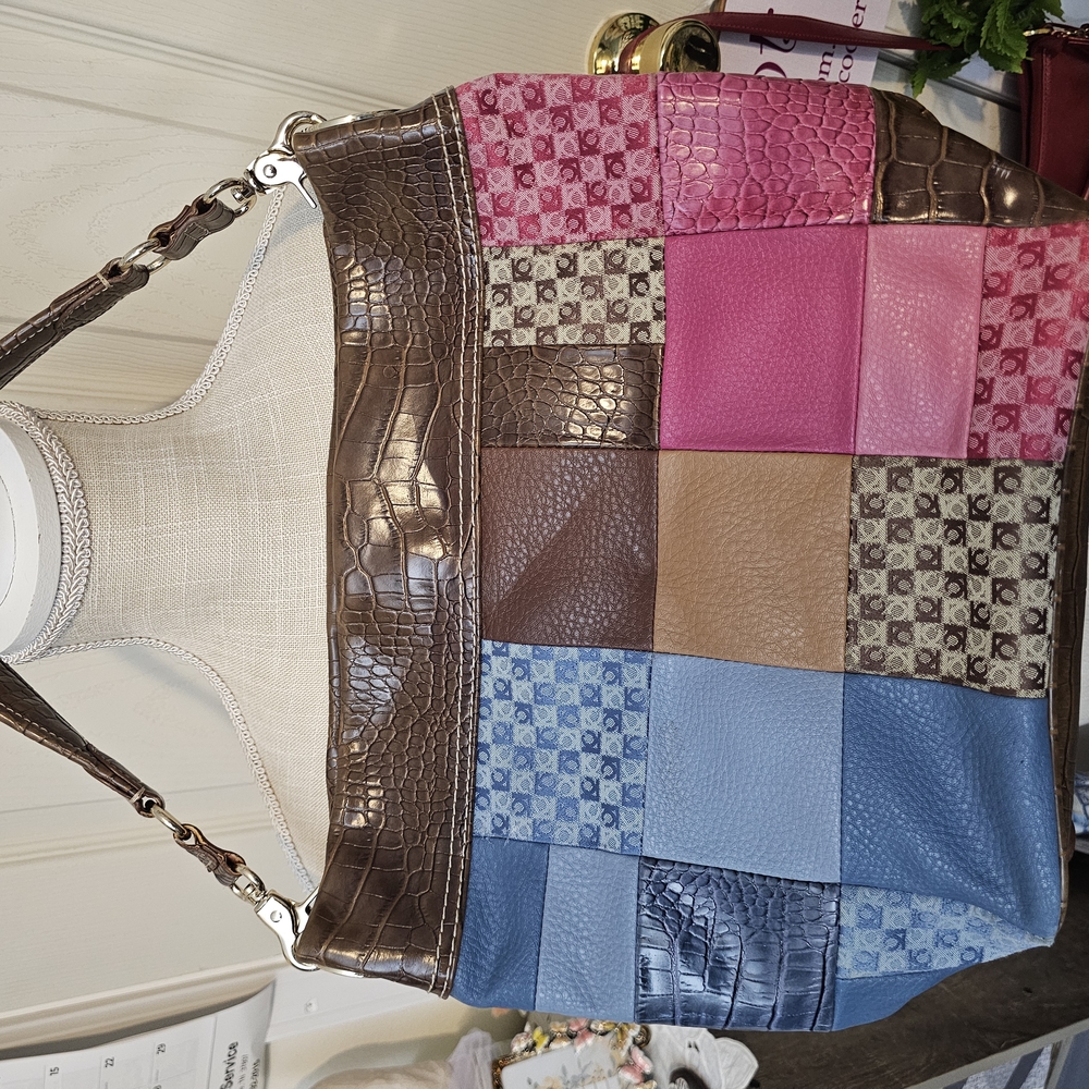 Liz Claiborne Patchwork Leather Bag
